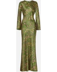 Veronica Beard - Maxikleid Gemma Aus Einem Seidengemisch - Lyst