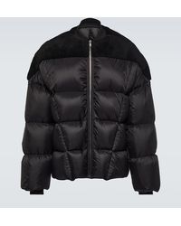 Rick Owens - Shearling-panelled Quilted Shell Jacket - Lyst