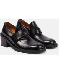 Dries Van Noten - Leather Penny Loafers - Lyst