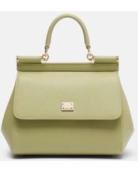 Dolce & Gabbana - Sicily Small Leather Top-Handle Bag - Lyst
