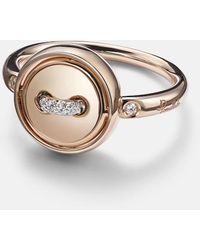 Pomellato - Pom Pom Dot 18K Rose Ring With And Diamonds - Lyst