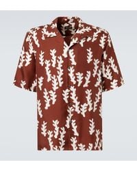 ZEGNA - Printed Silk Bowling Shirt - Lyst