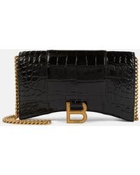 Balenciaga - Hourglass Mini Leather Shoulder Bag - Lyst