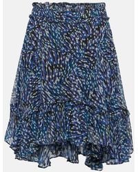 Isabel Marant - Viera Asymmetric Printed Mini Skirt - Lyst