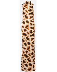 Christopher Esber - Animal-Print Maxi Dress - Lyst
