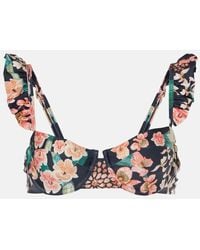 Agua Bendita - Haut De Bikini Kiwi Danza A Fleurs - Lyst