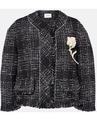 Erdem - Cropped-Jacke Aus Tweed - Lyst
