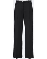 Jil Sander - Wool And Mohair Canvas Wide-Leg Pants - Lyst