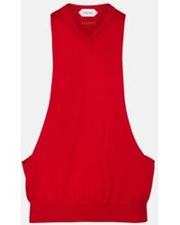 Versace - Knitted Cotton Top - Lyst