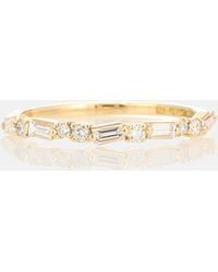 Suzanne Kalan - 18kt Yellow Gold Ring With Diamonds - Lyst