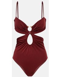 Johanna Ortiz - Gathered Cutout Swimsuit - Lyst