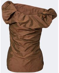 Vivienne Westwood - Ginnie Off-Shoulder Twill Top - Lyst