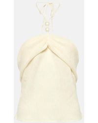 Magda Butrym - Embellished Halterneck Top - Lyst