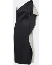 Rohe - Draped One-Shoulder Satin Cocktail Dress - Lyst