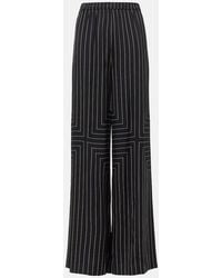 JOSEPH - Hulin Silk-Blend Wide-Leg Pants - Lyst