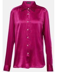 Tom Ford - Silk Satin Shirt - Lyst