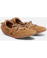 Acne Studios - Sneakers Aus Veloursleder Und Leder - Lyst