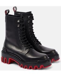 Christian Louboutin - Dune Trott Alta Leather Platform Boots - Lyst