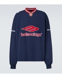 Balenciaga - 3B Football Long Sleeve V-Neck T-Shirt - Lyst