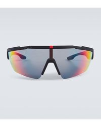 Prada - Linea Rossa Rectangular Sunglasses - Lyst