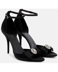 Balenciaga - Avenue Palazzo 110 Satin Sandals - Lyst