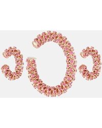 Magda Butrym - Crystal-Embellished Clip-On Earrings - Lyst