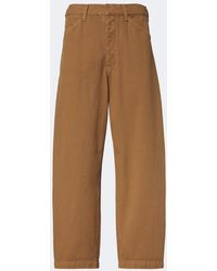 Lemaire - Cotton Twill Barrel-Leg Pants - Lyst