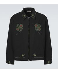 Bode - Lucky Draw Cotton Twill Jacket - Lyst