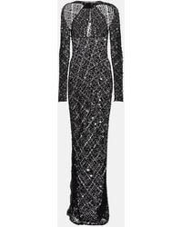 Coperni - Sequin-embellished Crochet Maxi Dress - Lyst