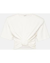 Magda Butrym - Gathered Cotton Jersey Top - Lyst