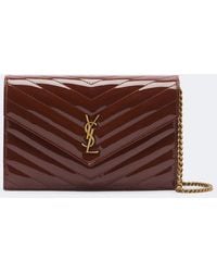 Saint Laurent - Cassandre Matelasse Leather Wallet On Chain - Lyst