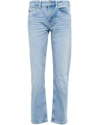 AG Jeans - Girlfriend Mid-rise Cropped Jeans - Lyst