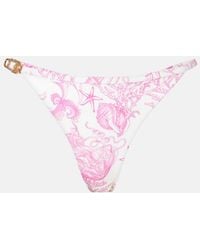Versace - Printed Bikini Bottoms - Lyst