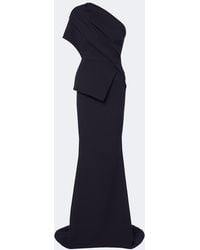 Safiyaa - Elyna Asymmetric Crepe Gown - Lyst