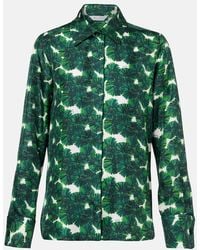 Max Mara - Rodesia Printed Silk Twill Shirt - Lyst