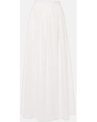 Adriana Degreas - Cotton Poplin Maxi Skirt - Lyst