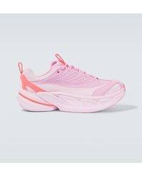 Hoka One One - Elevon X Leather And Mesh Sneakers - Lyst
