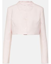 Coperni - Trompe L'Oeil Cropped Virgin Wool Jacket - Lyst