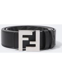 Fendi - Ff Zucca Reversible Leather Belt - Lyst