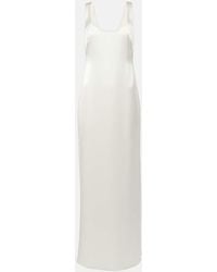 Galvan London - Bridal Paraiso Tasseled Satin Gown - Lyst