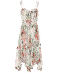 Zimmermann Seidenkleid BELLITUDE - Weiß