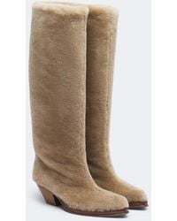 Gabriela Hearst - Waite Shearling Knee-High Boots - Lyst