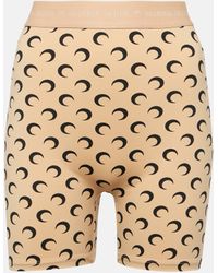 Marine Serre - Regenerated Printed Jersey Biker Shorts - Lyst