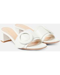 Gianvito Rossi - Mules en cuir a ornements - Lyst