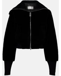 Victoria Beckham - Shearling Bomber Jacket - Lyst