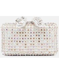 Self-Portrait - Clutch Bow Mini Mit Kristallen - Lyst