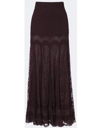 Zimmermann - Valiant Lace And Silk Maxi Skirt - Lyst