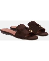 Loro Piana - Sandali Summer Charms in suede - Lyst