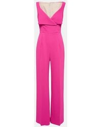 Emilia Wickstead - Antica Crepe Jumpsuit - Lyst