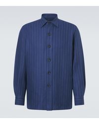 Rubinacci - Striped Linen And Wool Shirt - Lyst